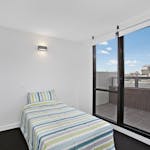 UniLodge-on-Raleigh-One-Bedroom-Balcony-Bedroom