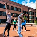 Highfield-House-Residents-on-Basketball-Court-720x480